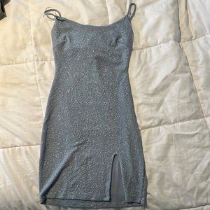 Small, light-blue mini dress from Windsor.
